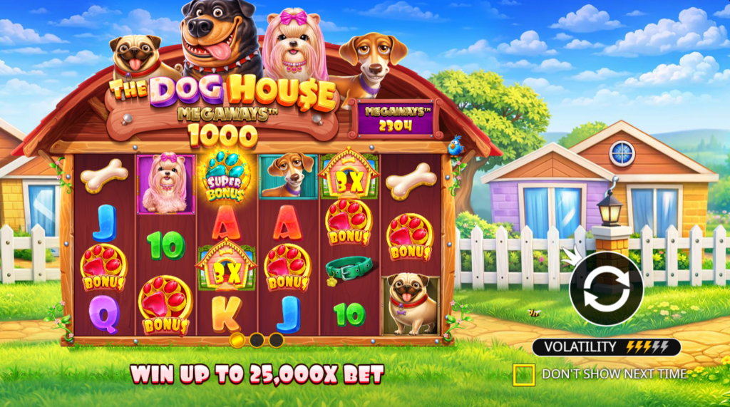 Обзор нового слота The Dog House Megaways 1000