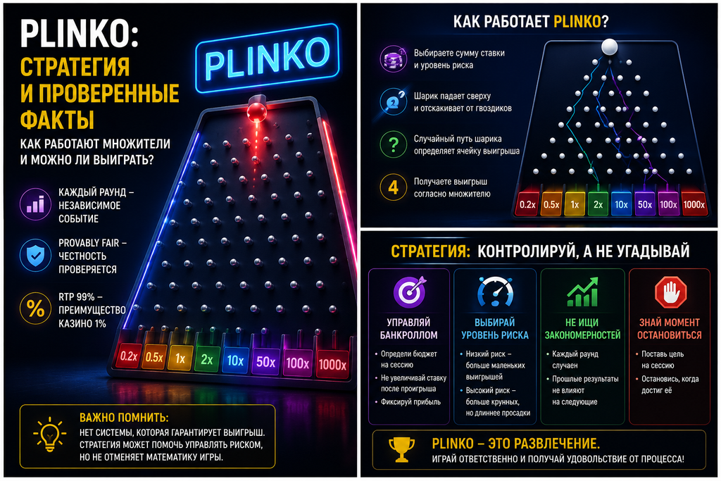 Plinko: высокий множитель